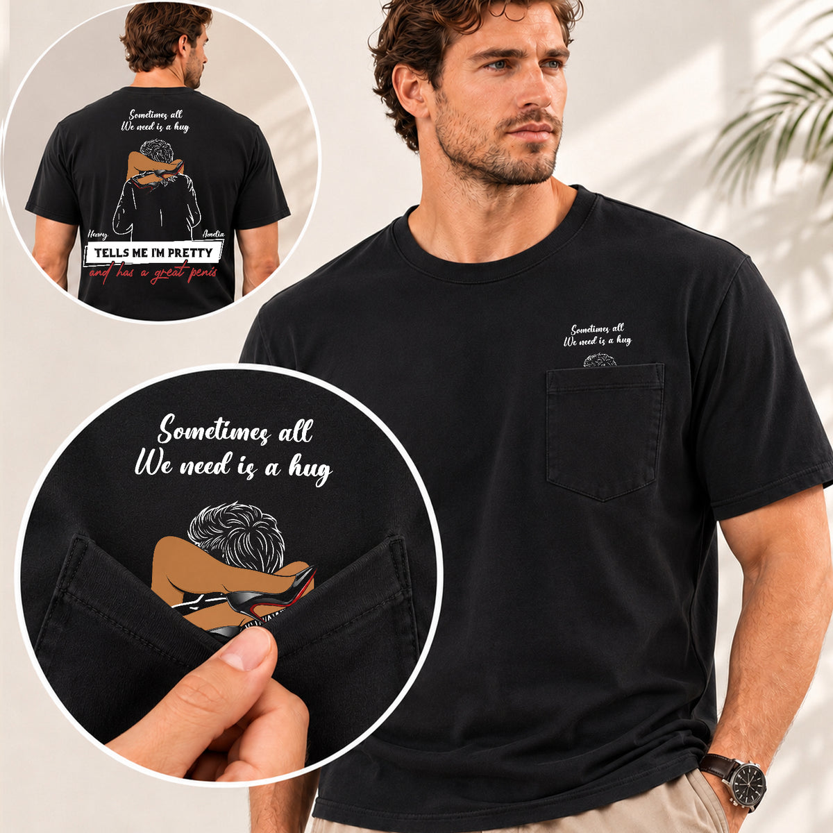 Personalized Couple T-Shirt, Funny Romantic Gift for Boyfriend or Husband