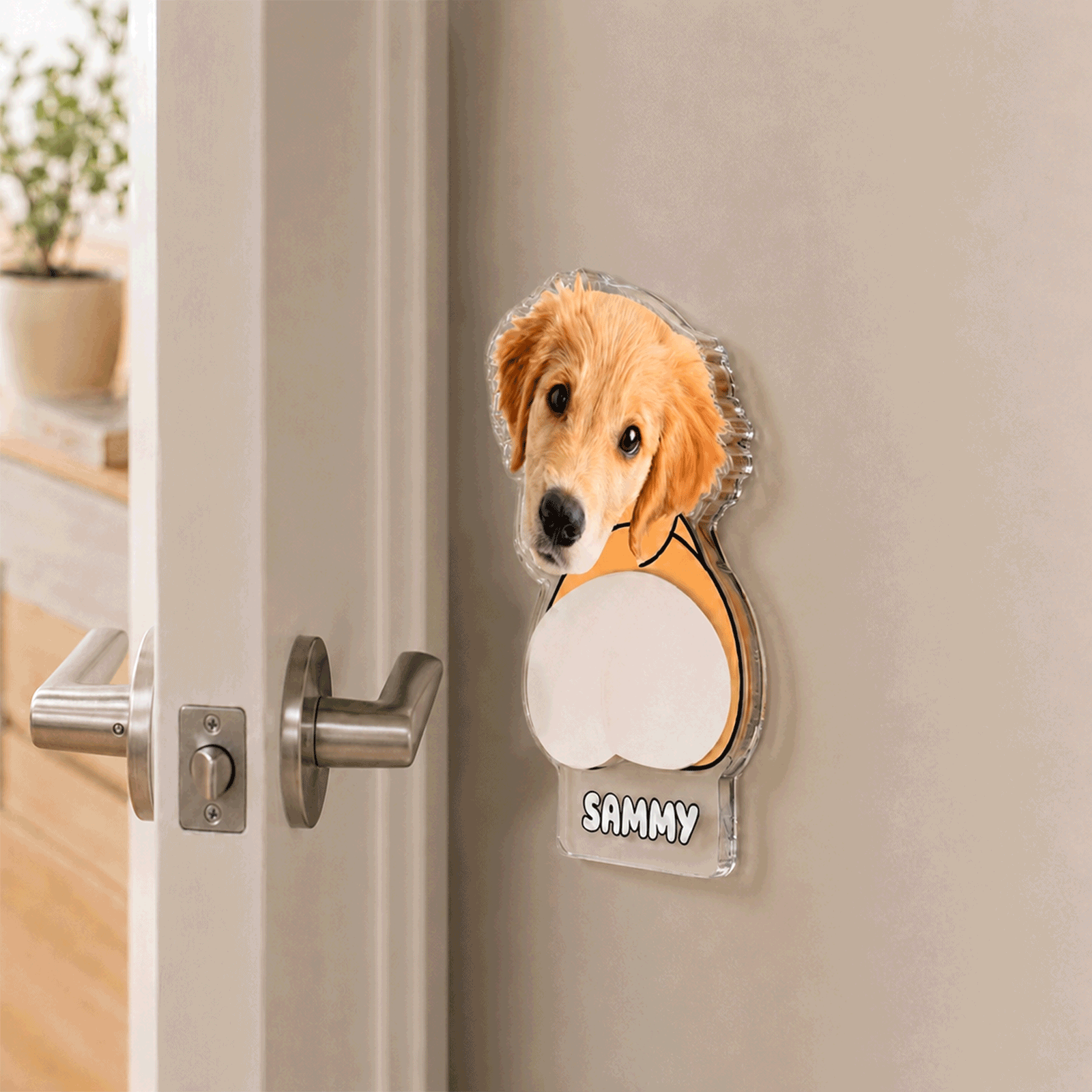 Personalized Squishy Butt Fridge Magnet – Custom Face Acrylic Funny Gift