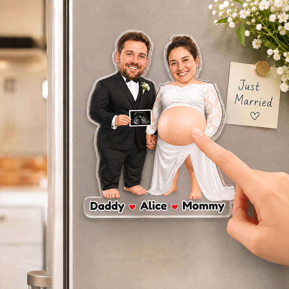 Personalized Pregnant Belly Squishy Toy, Baby Keepsake Gift for Mom & Dad