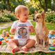 Personalized Baby Yoda Baby Bodysuit – Custom Baby & Pet Funny Family Outfit