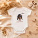 Personalized Pet Portrait Baby Bodysuit – Custom Baby Name & Pet Photo, Personalized Newborn Outfit, Baby Shower Gift for Pet Lovers