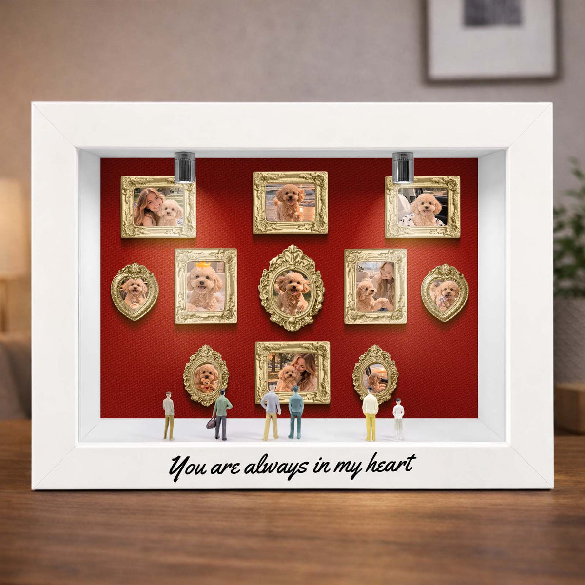 Pet Memorial Gift – Personalized Mini Museum Box Photo Frame for Pet Lovers