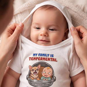 Personalized Baby Yoda Baby Bodysuit – Custom Baby & Pet Funny Family Outfit