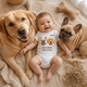 Personalized Pet Portrait Baby Bodysuit – Custom Baby Name & Pet Photo, Personalized Newborn Outfit, Baby Shower Gift for Pet Lovers