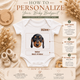 Personalized Pet Portrait Baby Bodysuit – Custom Baby Name & Pet Photo, Personalized Newborn Outfit, Baby Shower Gift for Pet Lovers