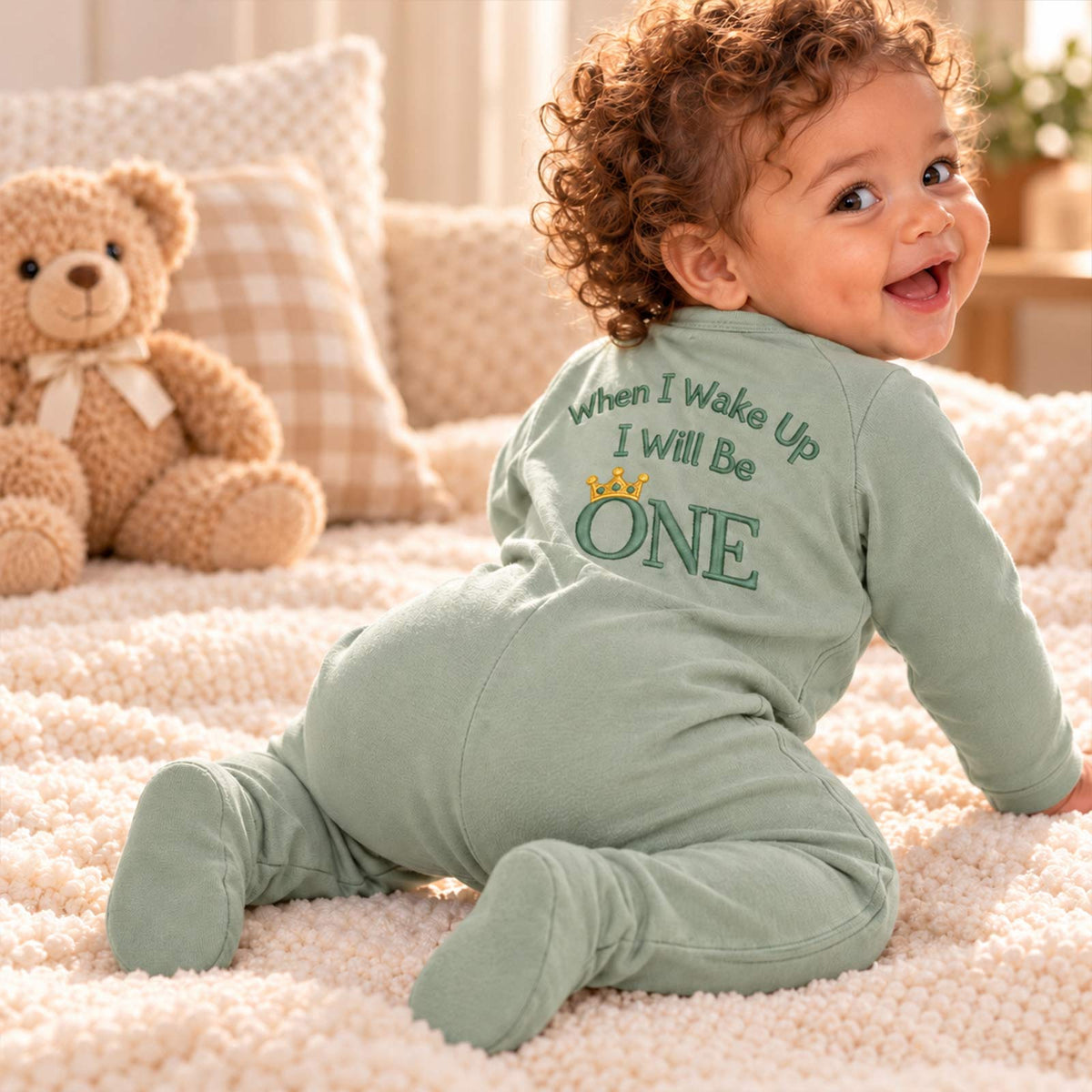 Personalized Baby Romper, Custom Name Embroidered Baby Bodysuit