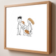 Personalized Baby & Pet Hair Keepsake Frame – Custom Family Portrait with Real Hair, Unique Nursery Gift for Family, Kids