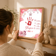 DIY Baby Handprint Keepsake – Custom Baby Name, Birth Details & Handprint Art Kit