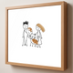Personalized Baby & Pet Hair Keepsake Frame – Custom Family Portrait with Real Hair, Unique Nursery Gift for Family, Kids
