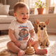 Personalized Baby Yoda Baby Bodysuit – Custom Baby & Pet Funny Family Outfit