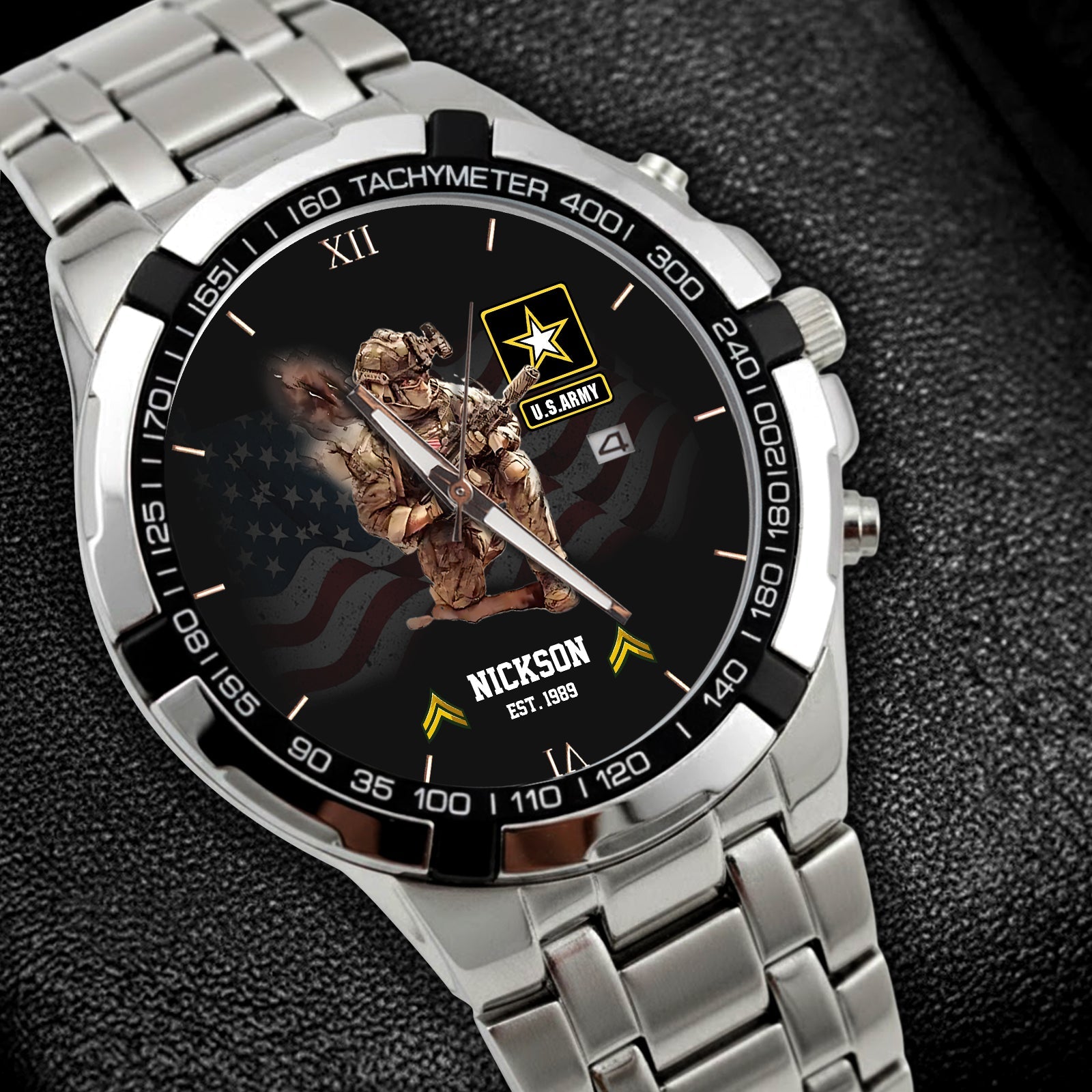 Personalized Military Art Watch - The Perfect Gift for Veterans