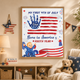 My First 4th of July Baby Handprint Frame - America 250 Keepsake, Patriotic Nursery Decor Gift
