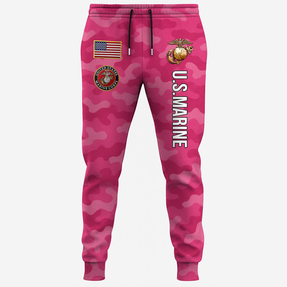 USMC Eagle Veteran Warrior Shirt - Full Print Camouflage