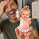 Custom 3D Baby Face Squishy Belly Fridge Magnet, Personalized Baby Keepsake Gift for Mom & Dad