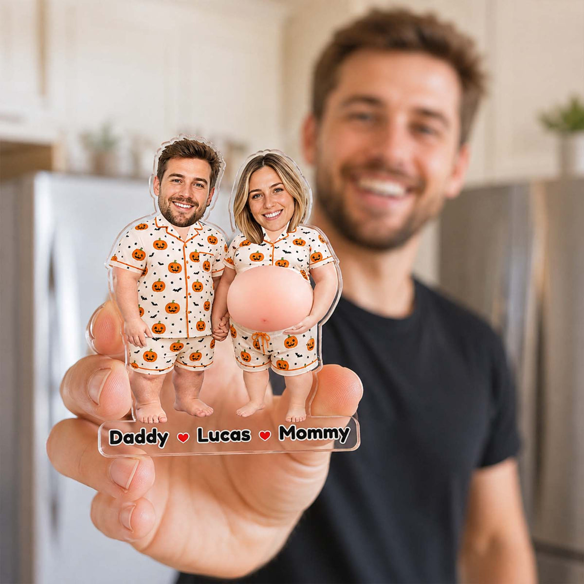 Personalized Pregnant Belly Squishy Toy, Baby Keepsake Gift for Mom & Dad