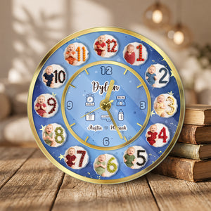 3D Acrylic Baby Clock - Custom Photo Baby Clock, Personalized Baby Milestone Keepsake Gift for Nursery, Birthday, Baby Shower &amp; Newborn Celebration