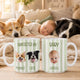Custom Striped Pet Mug – Personalized Pet & Baby Photo Mug, Family Coffee Mug Gift