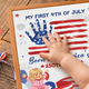 My First 4th of July Baby Handprint Frame - America 250 Keepsake, Patriotic Nursery Decor Gift