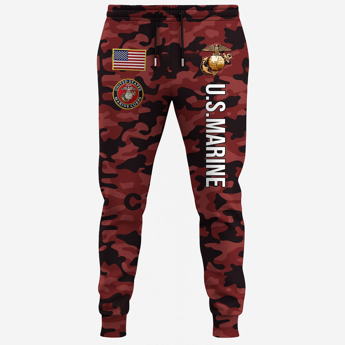 USMC Eagle Veteran Warrior Shirt - Full Print Camouflage