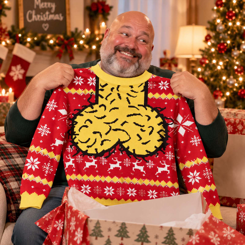 Personalized Jingle Balls Ugly Christmas Sweater – Funny Christmas Gift for Husband, Dad, Grandpa, Brother & Son