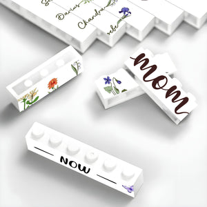 Family - First Mum Now Grammy - Personalized Flower Jigsaw Puzzles