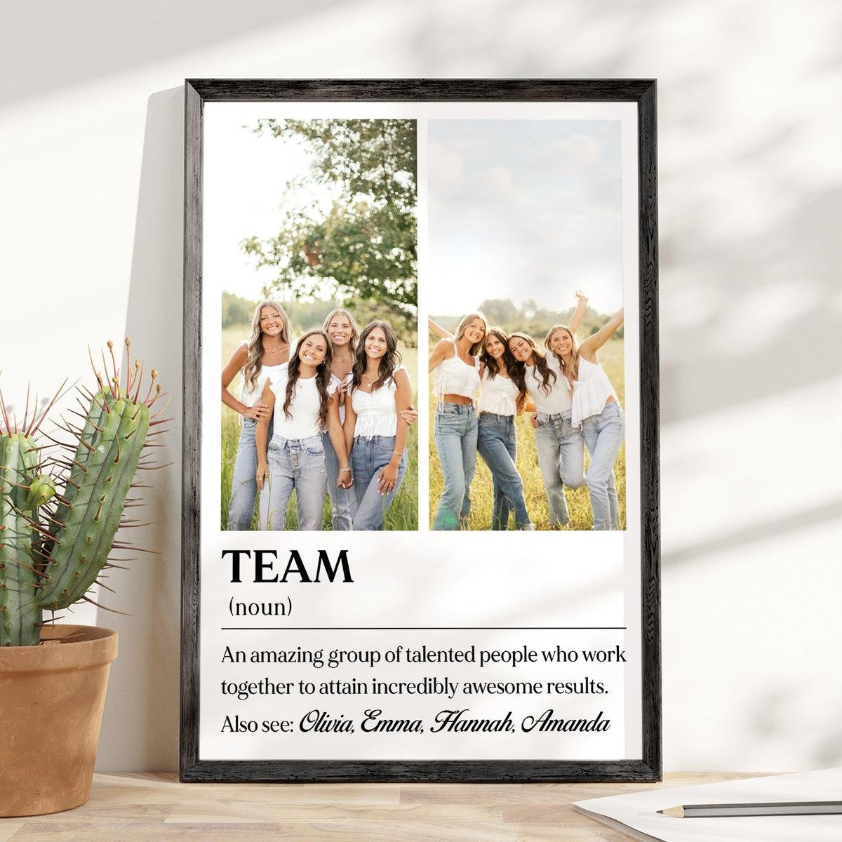 TEAM Definition - Personalized Poster