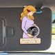 Personalized Drive Safe Car Visor Clip – Custom Baby Ultrasound Gift for Dad