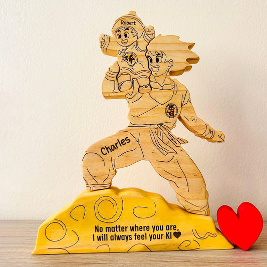 Father - Saiyan Legacy - Personalized Wooden Puzzle