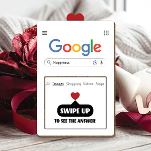 Couple - Forever Yours - Personalized Custom Photo Wooden Slider Card