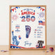 DIY Baby Footprint Art – America 250 Anniversary Edition, Personalized Birth Details Keepsake, Nursery Decor Gift for Mom & Dad