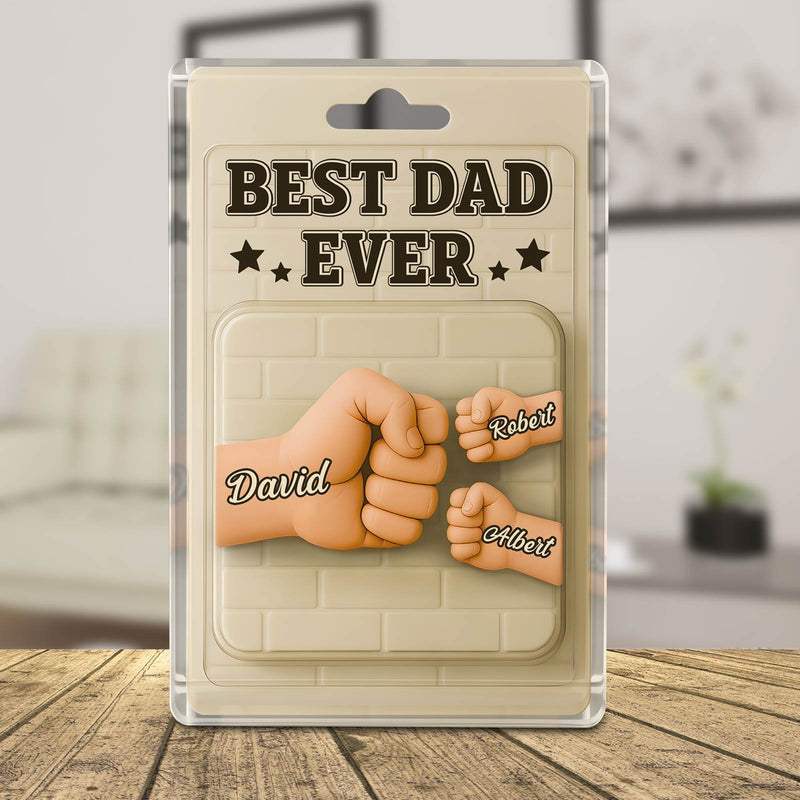 Family - Best Dad Ever - Plaque 3D Toy Packaging Acrylic