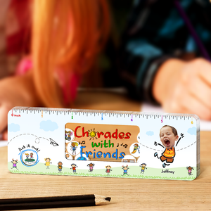 Charades with Friends - Personalized Shaking Ruler - Back to School