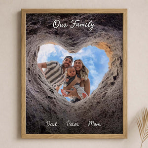 Personalized Heart Frame – Custom Photo Gift for Family, Couples & Parents