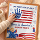 My First 4th of July Baby Handprint Frame - America 250 Keepsake, Patriotic Nursery Decor Gift