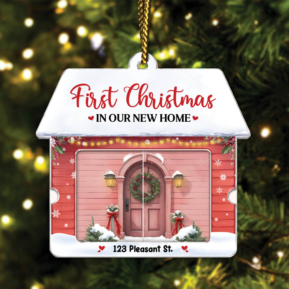 Family - Together Our Favorite Place To Be - Personalized Acrylic Slider Card