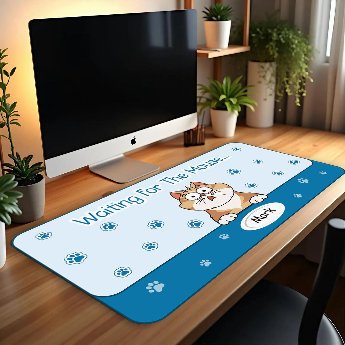 Amateur d’animaux - Où est la souris ? - Tapis de souris personnalisé