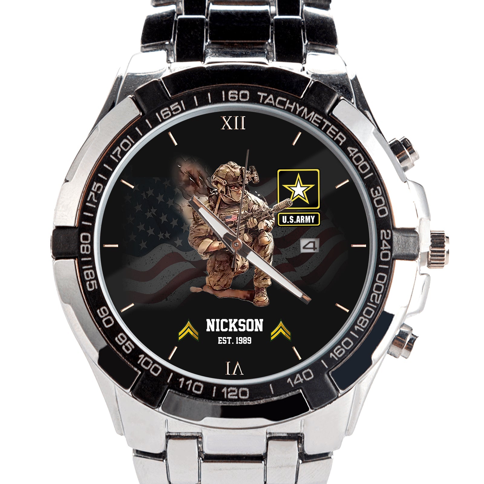 Personalized Military Art Watch - The Perfect Gift for Veterans