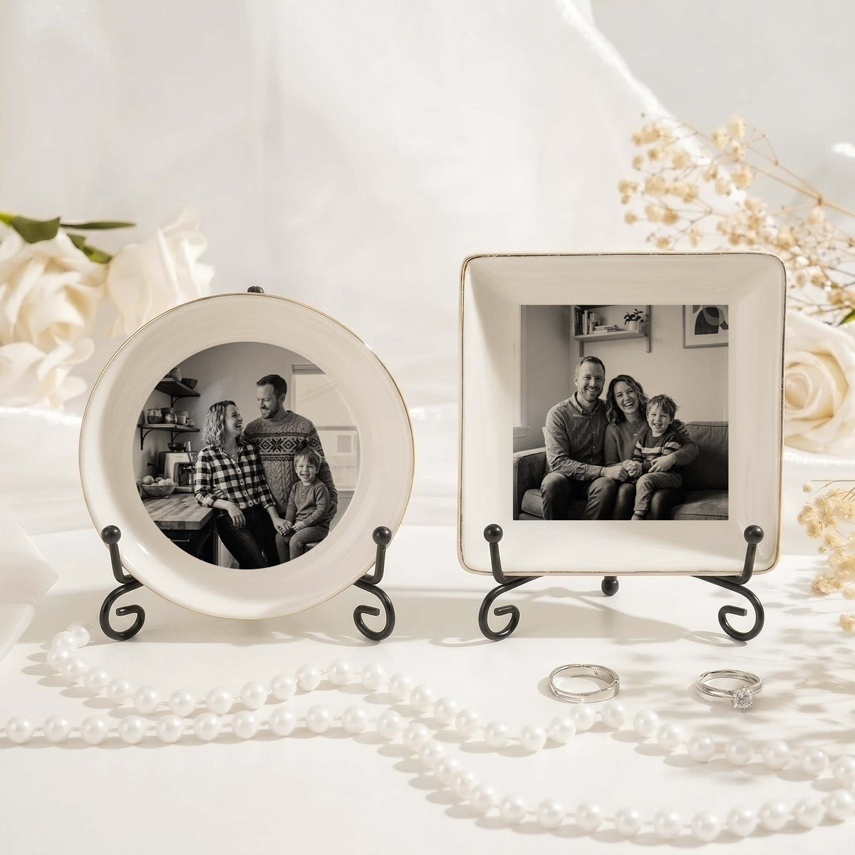 All My Love, Right Here – Personalized Photo Ring Dish for Loved Ones