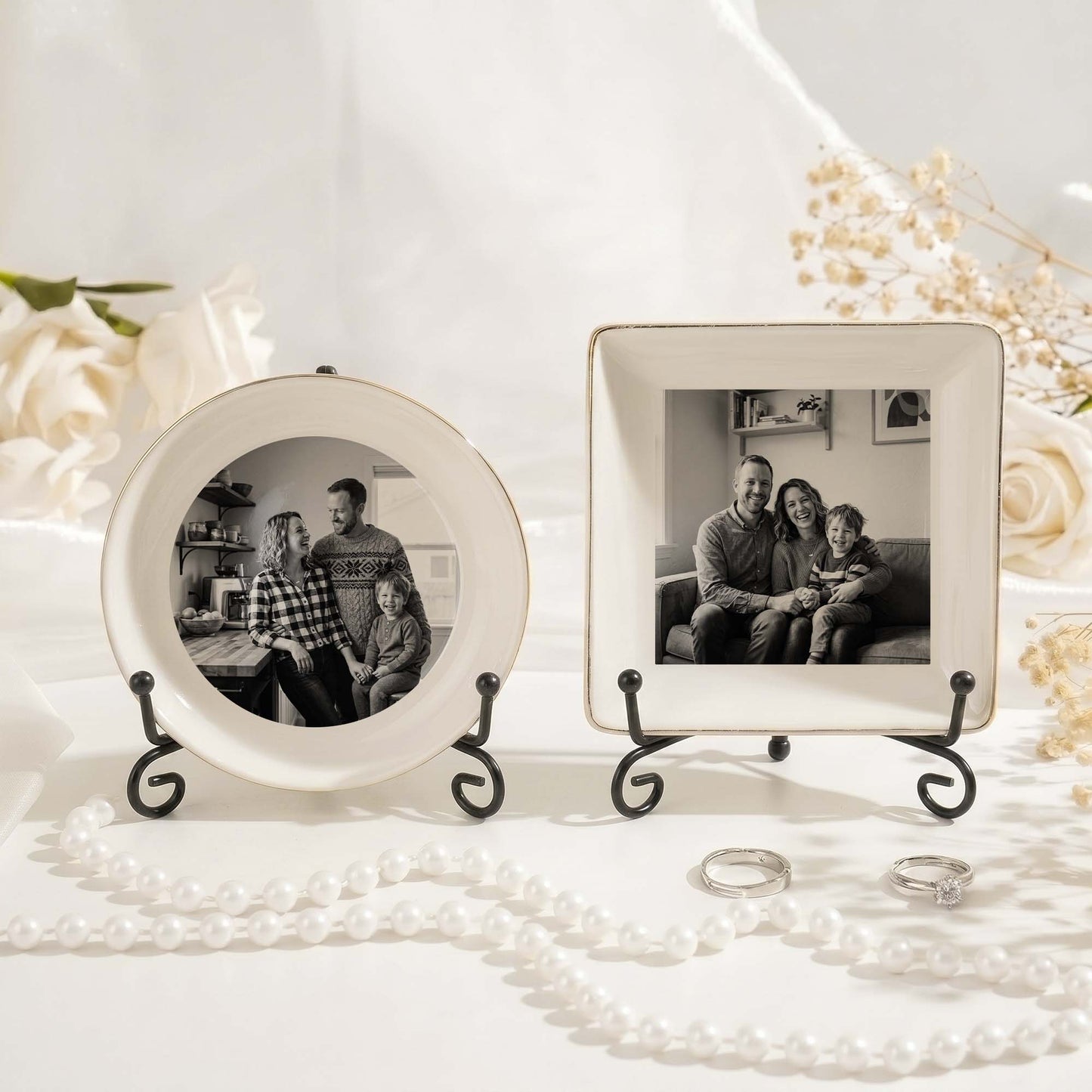 All My Love, Right Here – Personalized Photo Ring Dish for Loved Ones