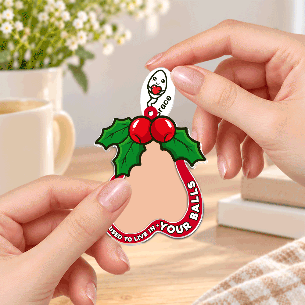 Personalized Acrylic Shaking Keychain, Custom Name Funny Novelty Keyring Gift