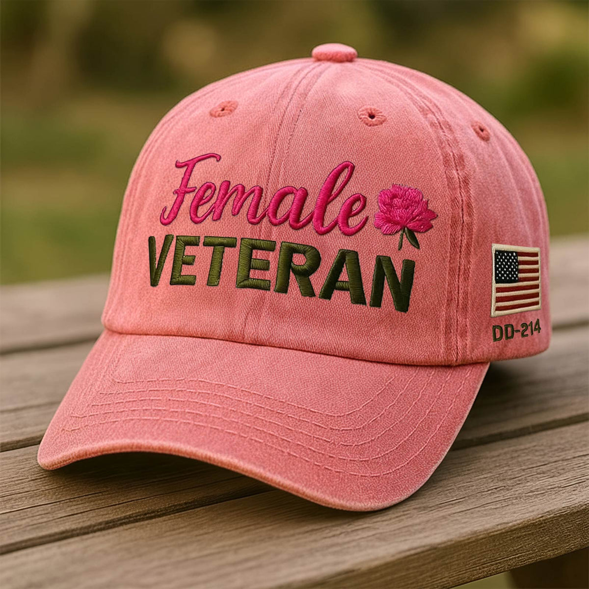 Veteran Lady - Proud Female Veteran Embroidery Hat