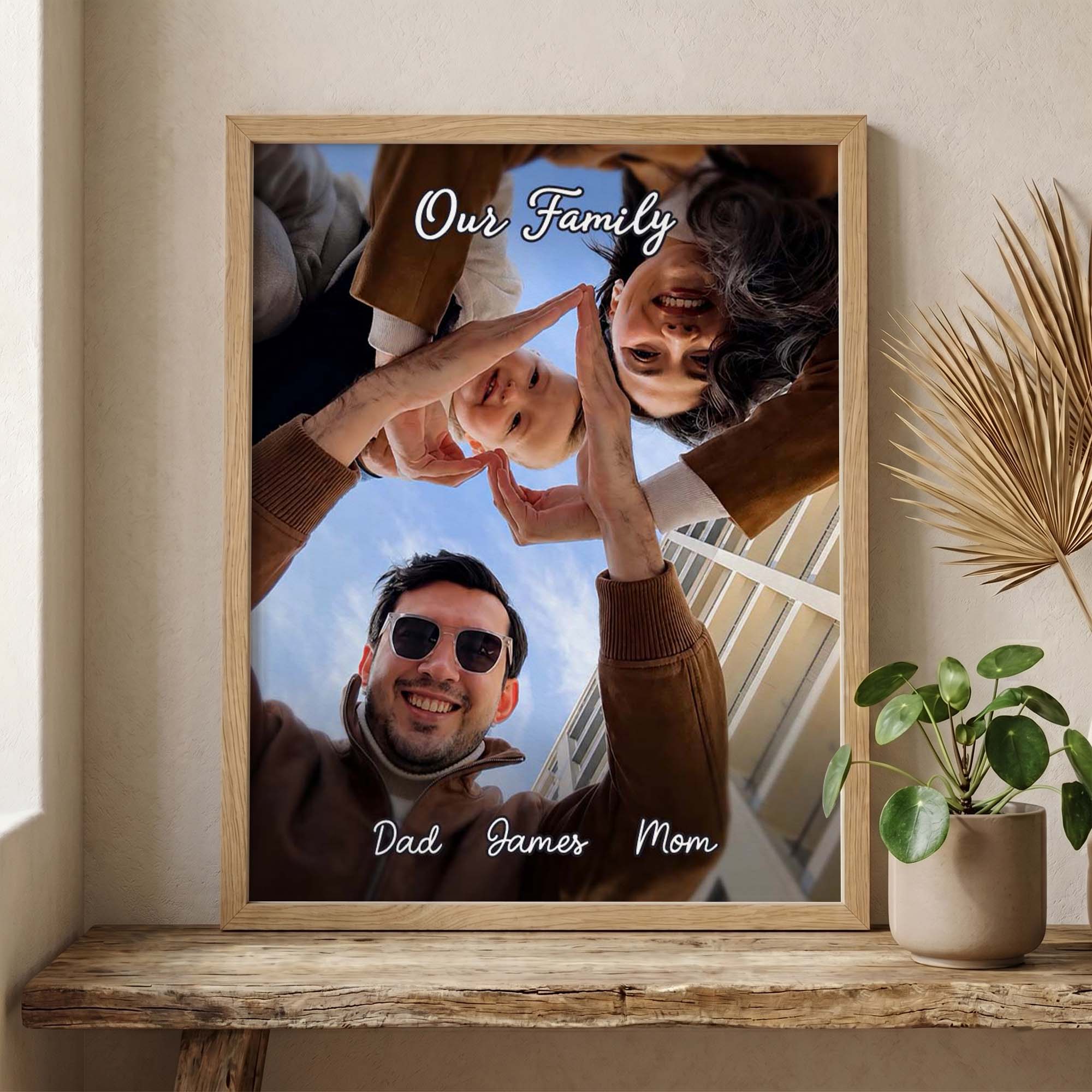 Personalized Heart Frame – Custom Photo Gift for Family, Couples & Parents