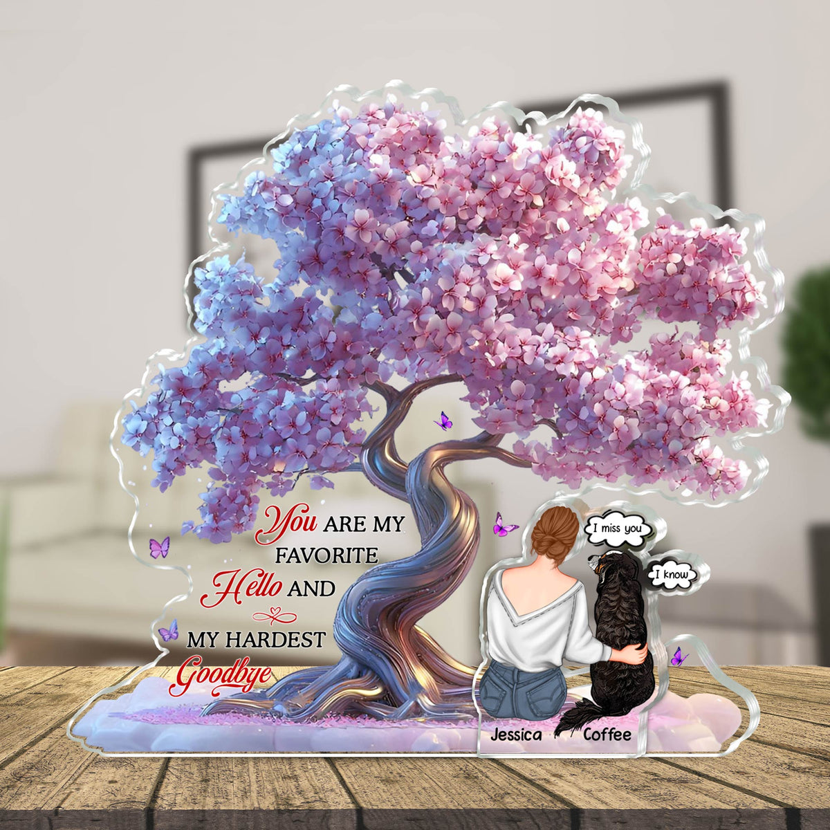 Amoureux des animaux - Si l'amour avait pu vous sauver - Plaque en acrylique personnalisée