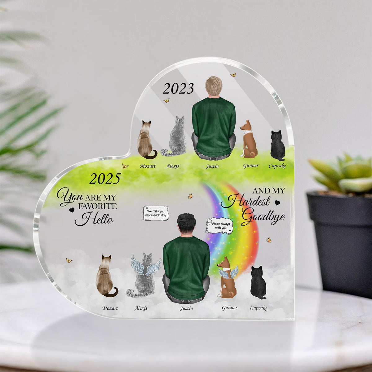 Pet Lovers - You Would Have Lived Forever - Shaped Acrylic Plaque