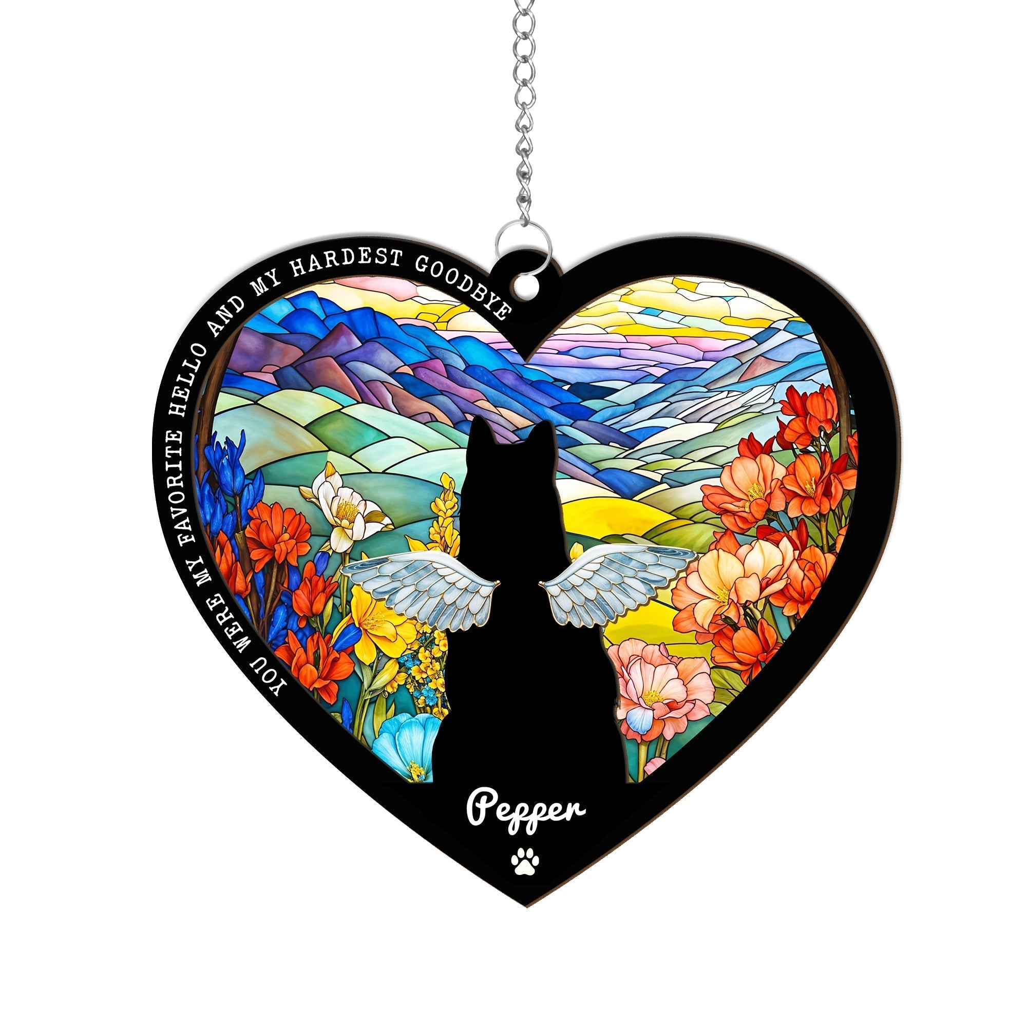 Pet Lover - Memorial Suncatcher - Personalized 2-Layered  Ornament