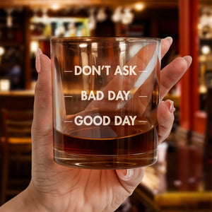 Family - Happy Father's Day - Personalized Mood Meter Whisky Glass