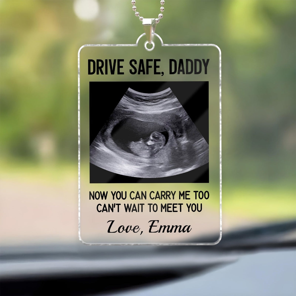 Family - Drive Safe, Daddy - Personalized Car Hanger