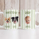Custom Striped Pet Mug – Personalized Pet & Baby Photo Mug, Family Coffee Mug Gift