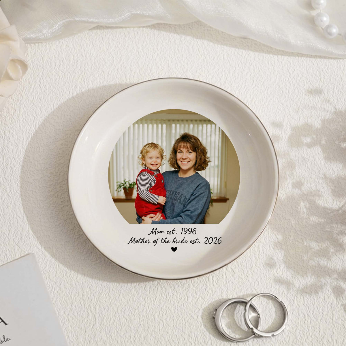 Personalized Photo Ring Dish – A Timeless Celebration of Love