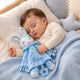 Personalized Minky Dot Lovey Blanket, Embroidered Name, Crinkle Sensory Security Toy
